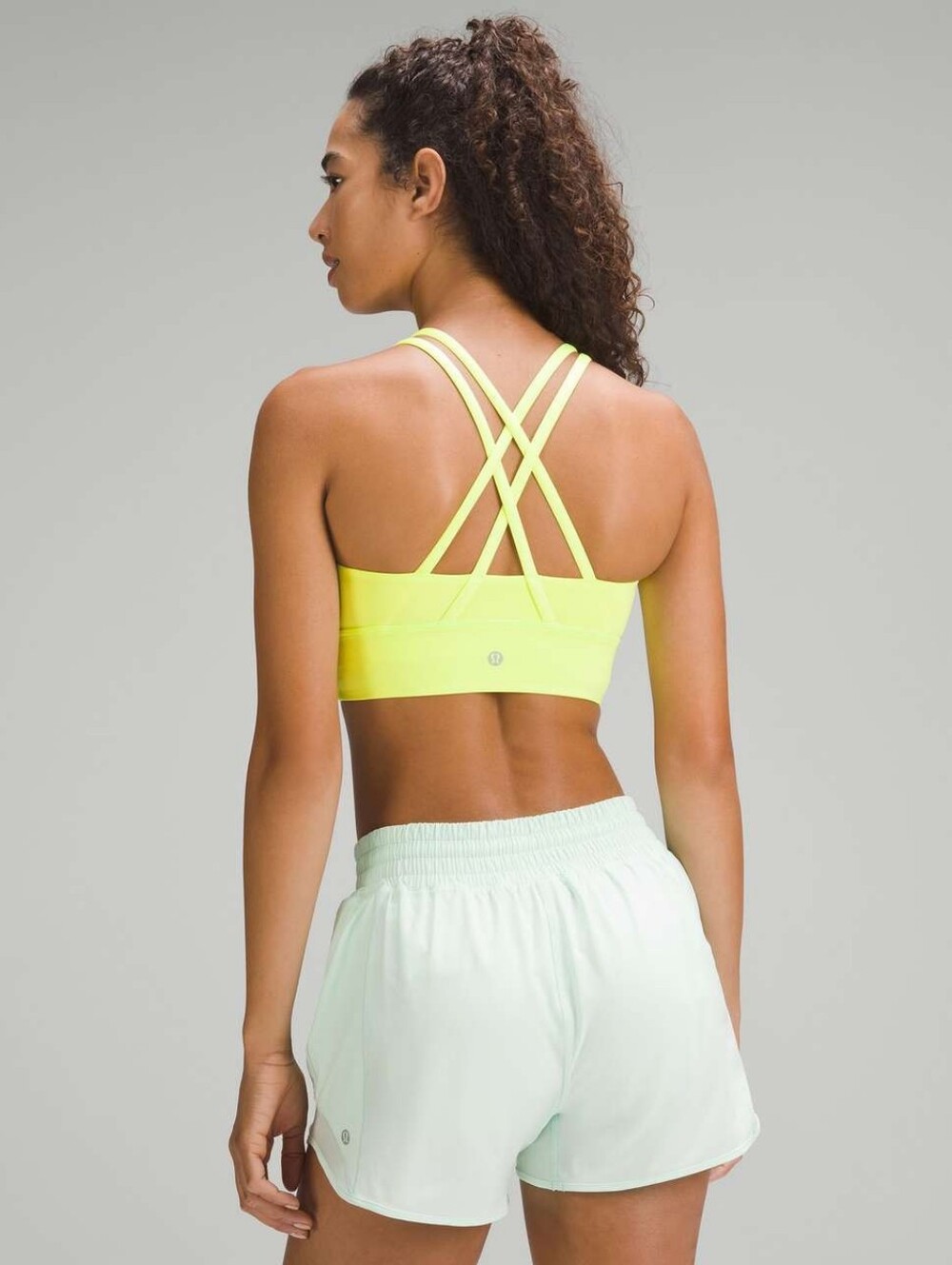 Lululemon Energy Longline Bra *Medium Support, B–D Cups Electric Lemon